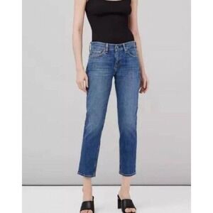 rag & bone Cropped Jeans Size 26 in Willow Med Wash tomboy